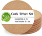 Cork Trivet, 8 Pack High Density Thick Cork Coasters Set by Unknown