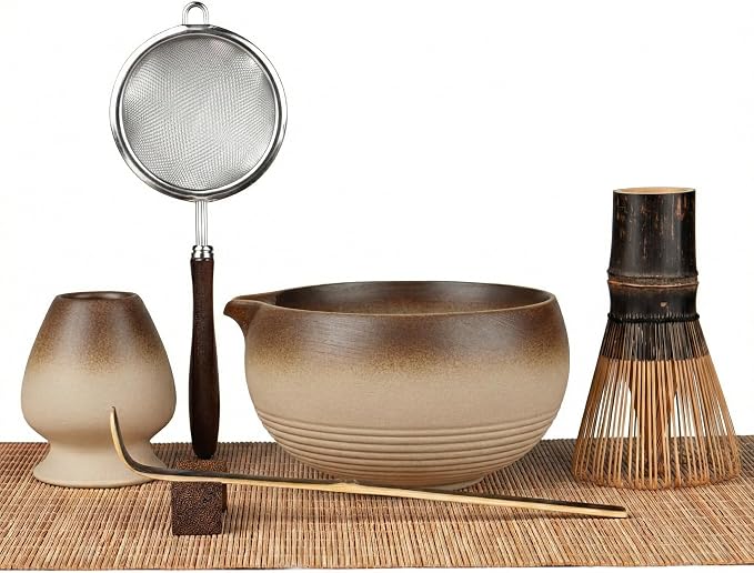 Matcha Set, 7-Piece Matcha Whisk Set by GleeNflux