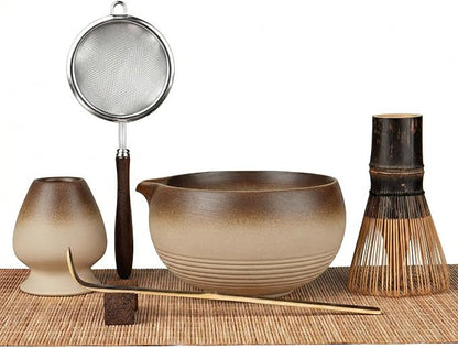 Matcha Set, 7-Piece Matcha Whisk Set by GleeNflux