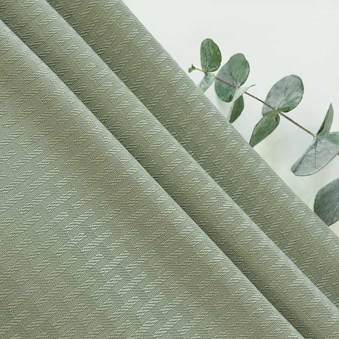 maxmill Weaved Texture Tablecloth Water Resistance Antiwrinkle Spillproof Soft Washable Table Cloth for Dining Room, Buffet Banquet Parties Holiday Dinner, Rectangular 60 x 108 Inch, Sage Green