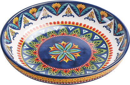 Bico Havana Pasta Bowls, 35oz Salad Bowl Set of 4, Large Ceramic Serving Dinner - Image 5