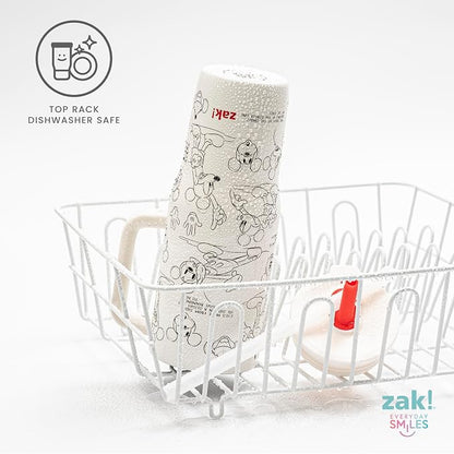 Zak Designs Mickey Mouse 30oz Spill-Proof Insulated Stainless Steel Tumbler | - Image 6
