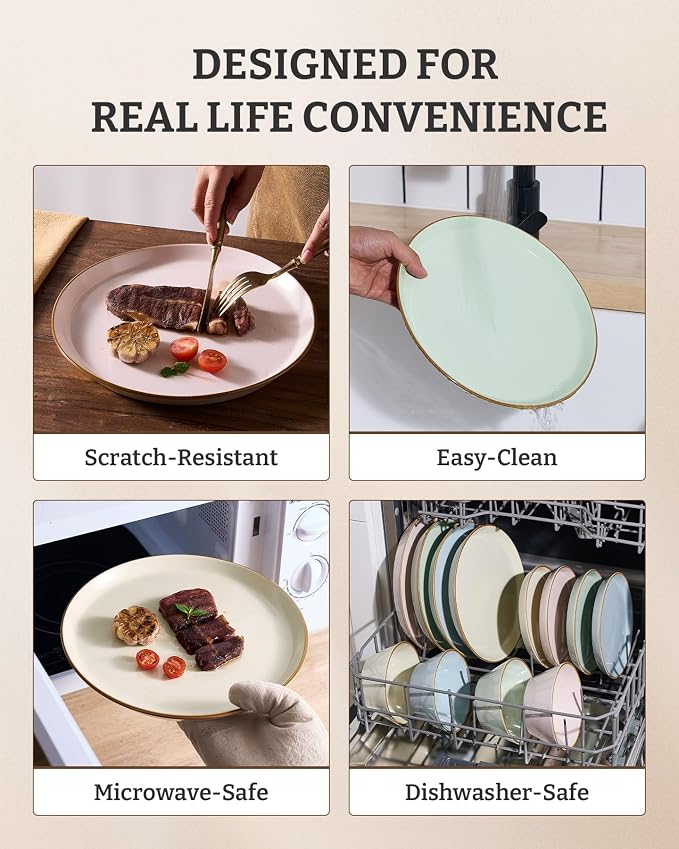 Famiware Saturn Dinnerware Sets, Ceramic Dishes - Image 7