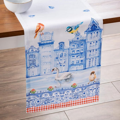 Maison d' Hermine Table Runner 100% Cotton 14.50" x 72" | Table Runners 72 - Image 9