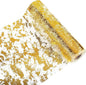 Glitter Metallic Gold Table Runner 11x108 Inch, Mesh Thin Sparkle Table Runner by Sunlunckystar