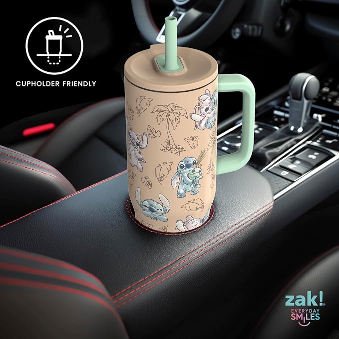 Zak Designs Stitch 30oz Spill-Proof Insulated Stainless Steel Tumbler | BPA Free - Image 8