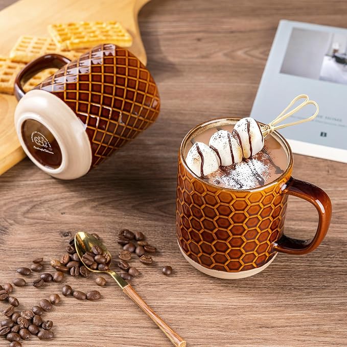 GBhome Coffee Mugs Set of 4, 16 oz Coffee Cups - Image 2