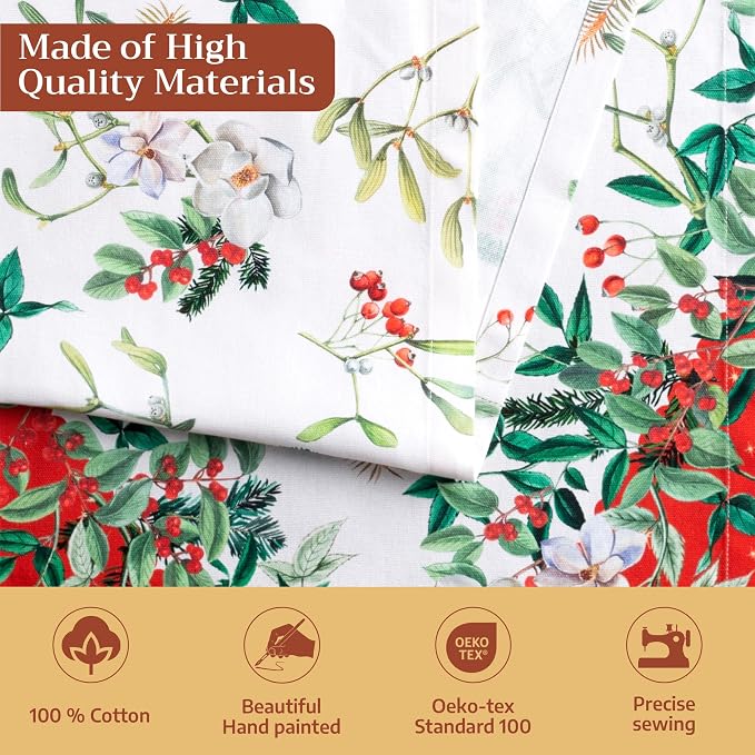 Maison d' Hermine Table Runner 100% Cotton 14.50" x 108" | Table Runners 108 - Image 3