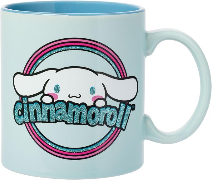 Silver Buffalo Sanrio Hello Kitty and Cinnamoroll Duo, Ceramic Mug, 20oz | by SilverBuffalo