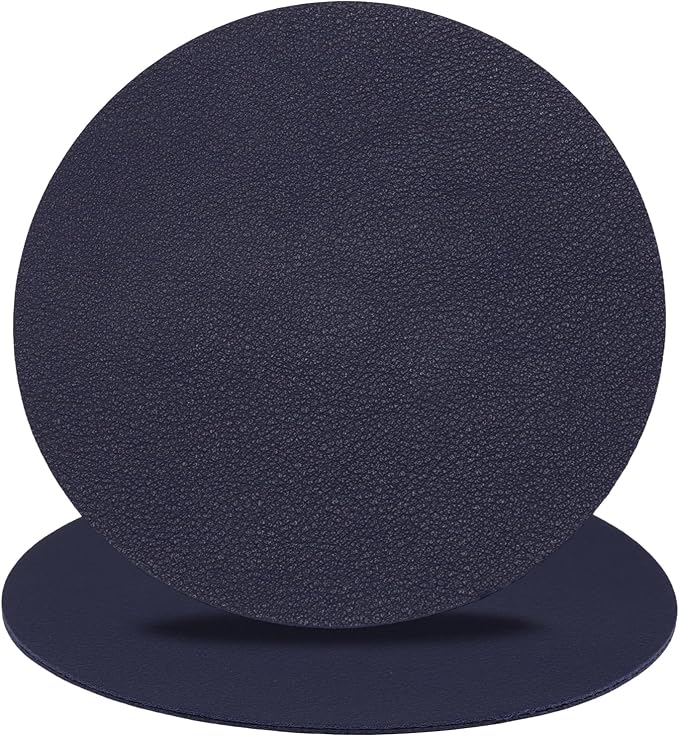 Set of 6 Leather Coasters, Dual-Sided Non-Slip & Waterproof, - Image 2