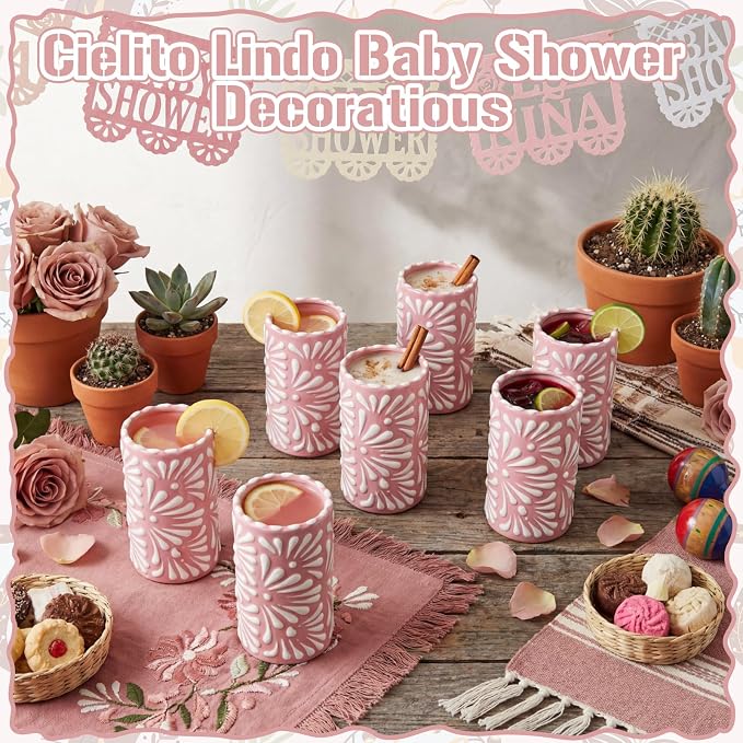 24 Set Cielito Lindo Party Favors, Handleless | Mexican Tequila Shot Glasses - Image 7