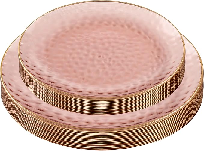 PLASTICPRO 128 Piece Combo Plates Set includes 64-7'' inch Plates & 64-10'' - Image 6