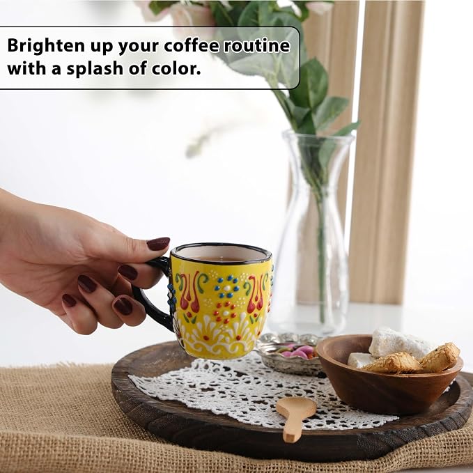 Espresso Cups Set of 2 | 4 oz Small Espresso Cups | Turkish Tea Cups | - Image 5