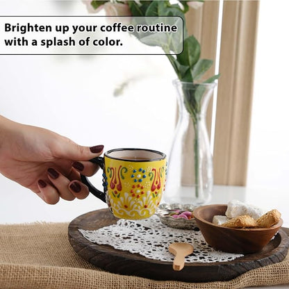 Espresso Cups Set of 2 | 4 oz Small Espresso Cups | Turkish Tea Cups | - Image 5