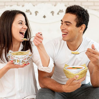 Cotton Microwavable Bowl Cozy, Microwave-Safe Hot Bowl Holders, Soup bowl Cozy - Image 5