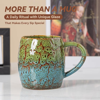 Handmade 22oz Ceramic Coffee Mug, Ergonomic Large Handle, Ideal Gift - Image 6