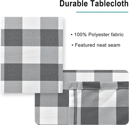 Checkered Square Tablecloth - Image 4