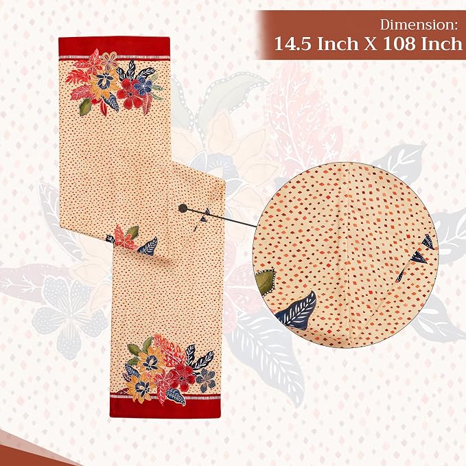 Maison d' Hermine Table Runner 100% Cotton 14.50" x 108" | Table Runners 108 - Image 4