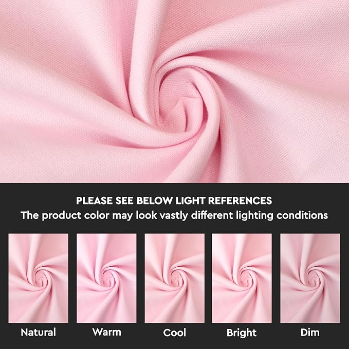 Encasa XO Table Runner, Cotton Canvas Dining Runner 13"x48" | Hot Pink - Image 3
