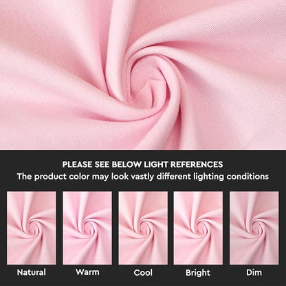 Encasa XO Table Runner, Cotton Canvas Dining Runner 13"x48" | Hot Pink - Image 3