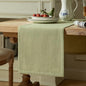 Burlap Style Farmhouse Table Runner, 14x72 Inches Light Sage Green | Thick by ZEEMARTONLINE