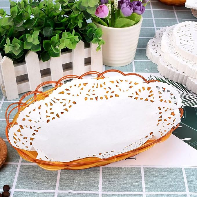 Tim&Lin White Lace Paper Doilies - Image 3