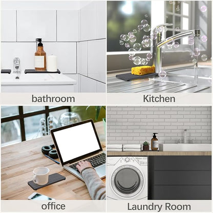 NiuYichee 2 PCS Water Absorbent diatomite Coasters, 9.5" x 4" Water Absorbing - Image 6