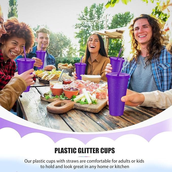 Uiifan 6 Pcs 24 oz Reusable Tumbler - Image 4