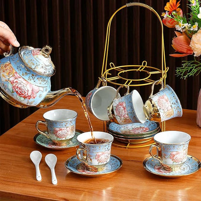 Zhehao 20 Pcs Porcelain Tea Set - Image 3