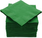 100 Pack Green Beverage Napkins, Big Party Pack, 2 Ply, Ideal for Wedding, Party, Birthday, Dinner, Lunch, Cocktails. (5” x 5”) by Amcrate
