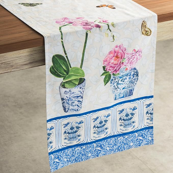 Maison d' Hermine Table Runner 100% Cotton 14.50" x 72" | Table Runners 72 - Image 9