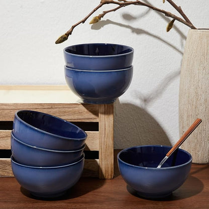 5.5" Cereal Bowls & Dessert Bowls Set of 6-22 Oz Small Bowls - Image 6