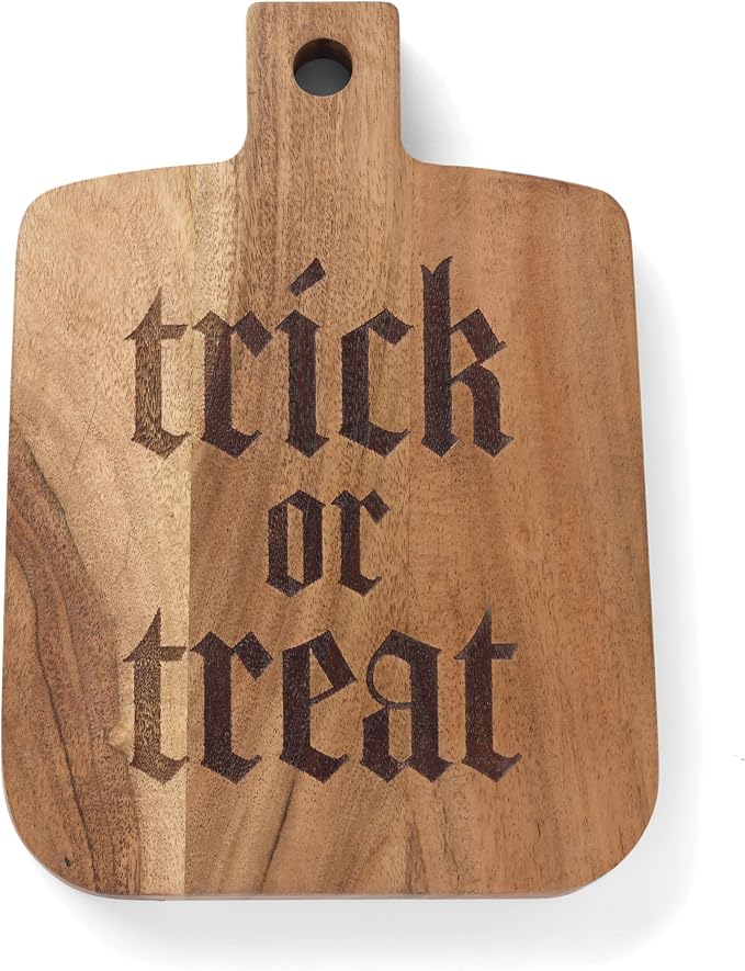 Oneida Serveware, Trick-or-Treat Cheese Board, Made of Acacia Wood, Cheese by Oneida