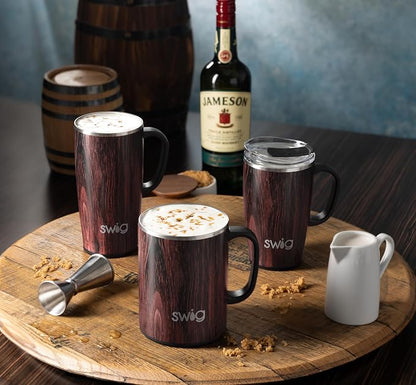 Swig Life 24oz Travel Mug, Bourbon Barrel | Triple Insulated Stainless Steel - Image 3