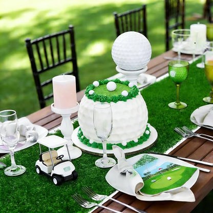 XLX TURF Green Artificial Grass Table Runner 12x144 Golf Party Decorations | - Image 3