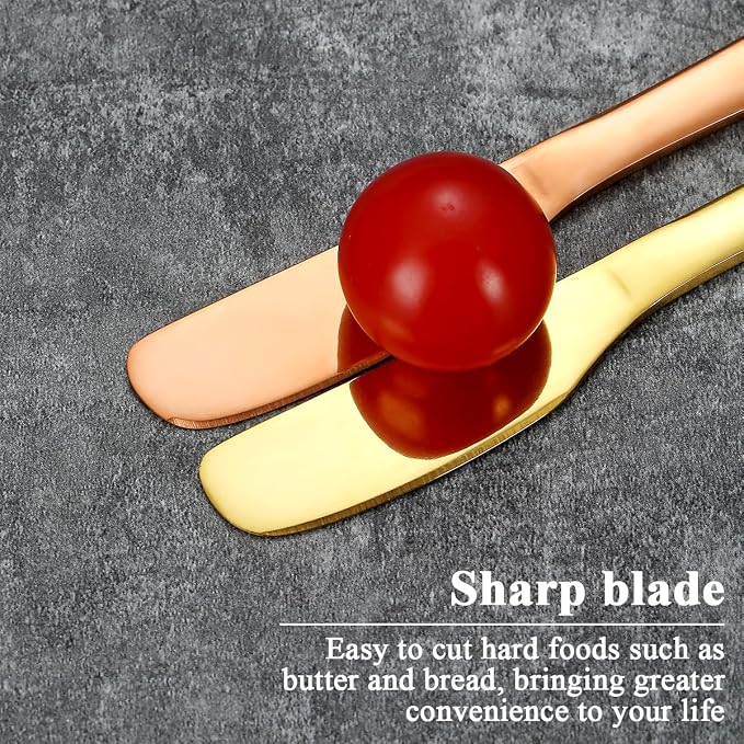 Butter Knife Spreader 4 Pcs, Stainless Steel Butter Knives - Image 8