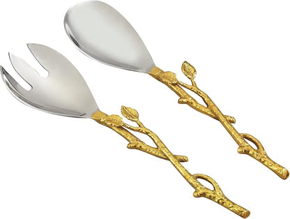 Golden Vine Salad Server Set by Elegance
