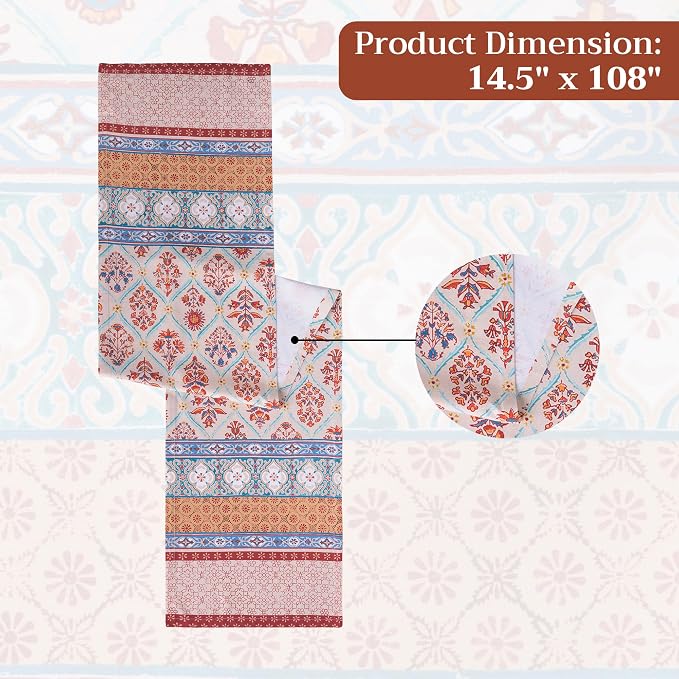 Maison d' Hermine Table Runner 100% Cotton 14.50" x 108" | Table Runners 108 - Image 7