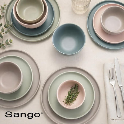 Sango 16-Piece Stoneware Dinnerware Set - Image 8