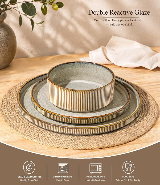 GBHOME Stoneware Dinnerware Sets - Image 3