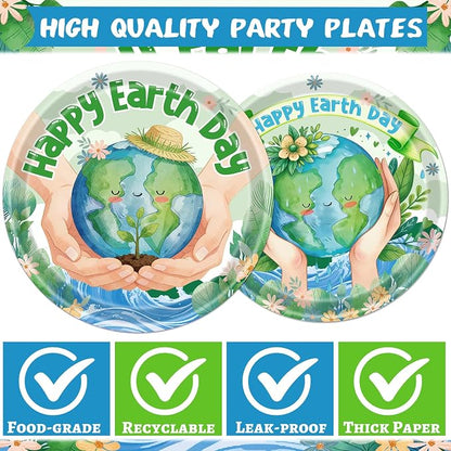 Rakuto Happy Earth Day Decorations, Environmental Protection Themed Decor - Image 3