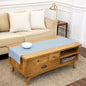 Solino Home 100% Pure Linen Table Runner Blue, Classic Hemstitch 14 x 48 in | by SolinoHome