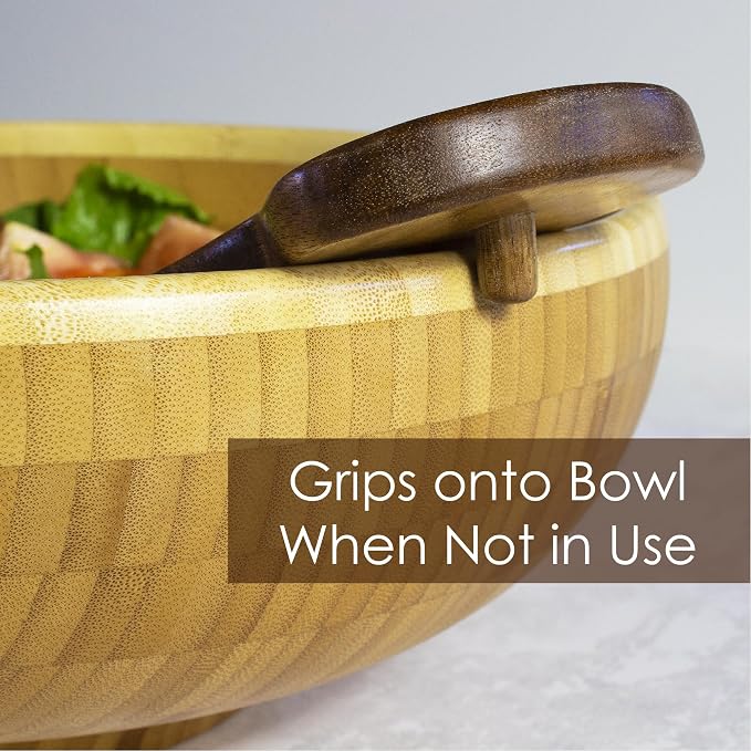 TB Home Salad Hands – Acacia Wood Salad Serving Utensils - Image 3
