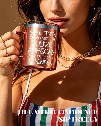 Inspirational Coffee Mug for Women, 12oz Insulated Stainless Steel Mug - Image 9