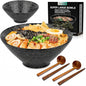 NJCHARMS Ceramic Ramen Bowl Set of 2, 60 oz Japanese Noodle Soup Bowls by NJCharms