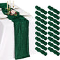 18 Pack Cheesecloth Table Runner 10FT Emerald Green Table Runner Boho Gauze by Showgeous