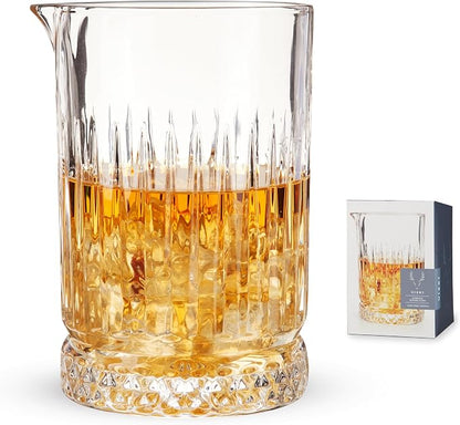 Viski Pedestal Crystal Cocktail Mixing Glass Perfect by VISKI
