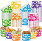 CHENGU 60 Pcs 9 oz Hawaiian Hibiscus Flower Paper Snack Cups, Disposable Floral by CHENGU