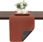 Table Runners 55 Inch Long, Dual-Sided Faux Leather Table Runner | Waterproof by Chitomars