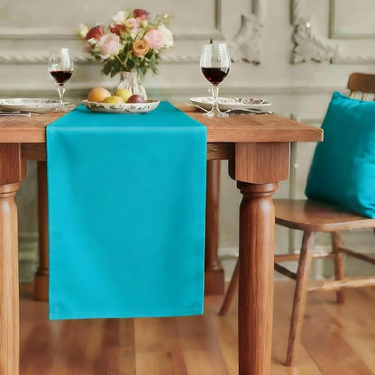 FOLINS&HOME Teal Waterproof Decorative Table Runner 48 Inches Long | 210GSM by FOLINSHOME